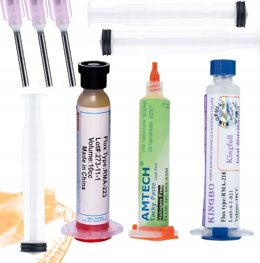 Rosfix Flux Topnik Rma-223 Seringă Ac + Flux Nc-559-asm 10cc + Flux Kingbo 218 10cc