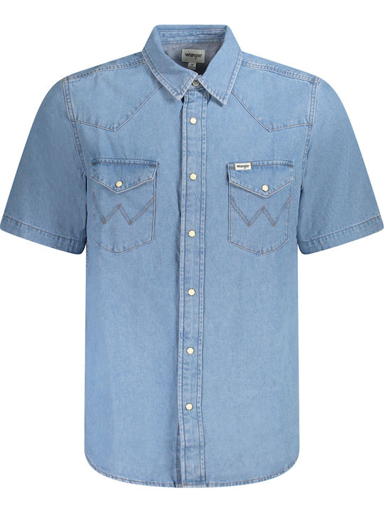 Short-sleeved Shirt Sky Blue