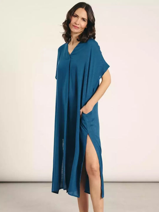 Muydemi Summer Women's Nightdress Blue