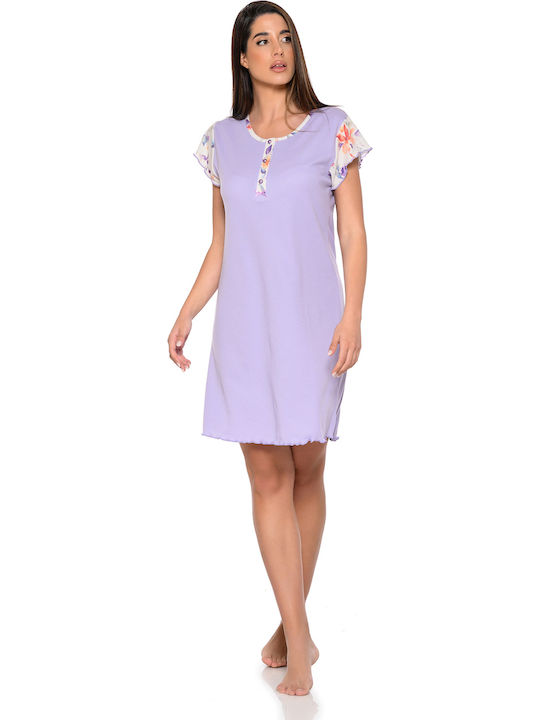 Clio Lingerie Summer Women's Nightdress Lilac