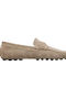 Men's Suede Loafers Beige
