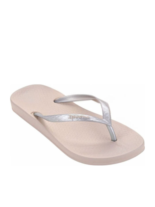 Ipanema Tan Fem Flip Flops in Silver Colour