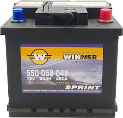 Winner Baterie Auto Sprint cu Capacitate 50Ah și CCA 480A