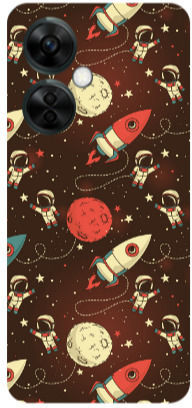 Oneplus Nord Ce 3 Lite 5g Stars Astronaut Transparent Silicone TPU Case