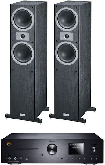 Magnat High-End Stereo-Verstärker Mc 400 Standlautsprecher Tempus 55 Schwarz Set
