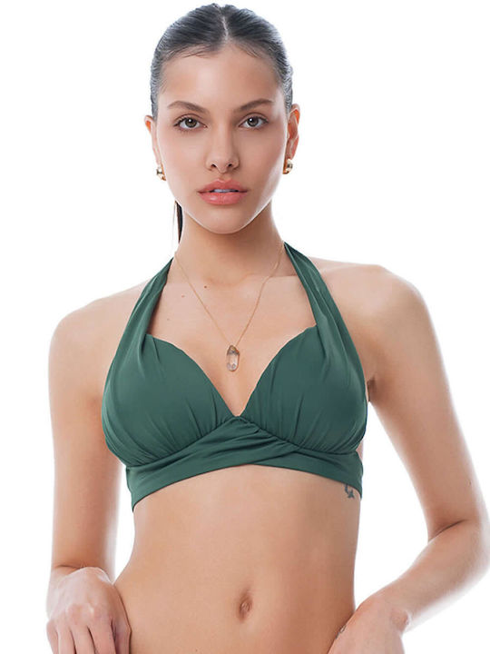 Bikini Τριγωνάκι C Cup με Ενίσχυση Blue