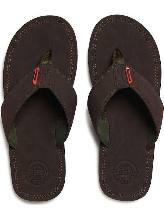 Superdry Men's Flip Flops Brown