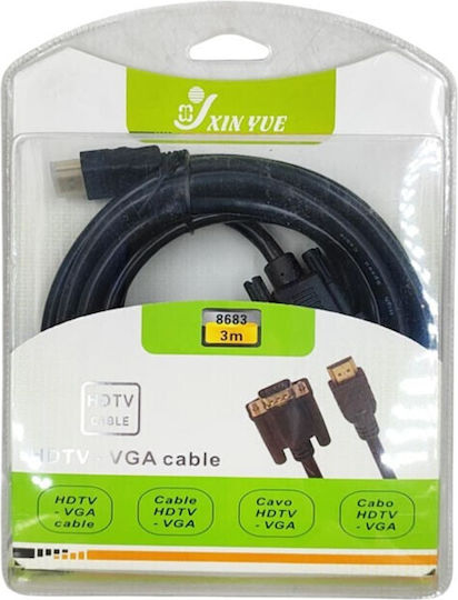 Cable HDMI male - HDMI male 3m Μαύρο