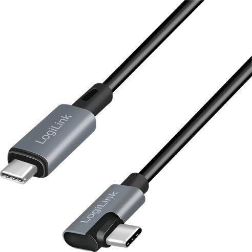 LogiLink USB 2.0 Cable USB-C male - USB-C 100W PD Μαύρο 1m CU0182