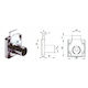 Bmb 1151.100 Beveled Tongue Lock & 25mm Center