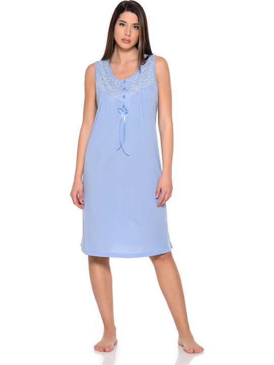 Clio Lingerie Nightgown Maternity & Nursing Sky Blue
