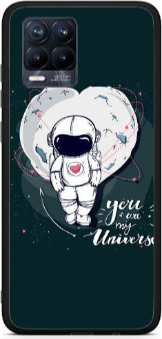 Realme 8 I You Are My Universe Black Glossy Θήκη