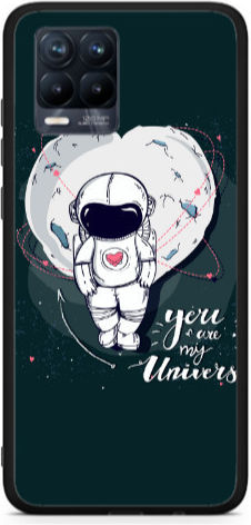 Realme 8 You Are My Universe Black Glossy Θήκη