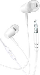 Kakusiga KSC-1303-WH In-ear Handsfree Headphones with Connector 3.5mm White