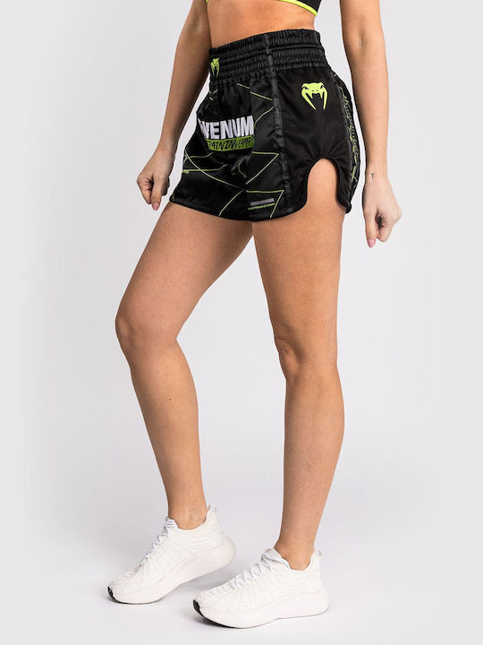Γυναικείο Σορτσάκι Venum Training Camp 4.0 Muay Thai Black Neo Green