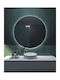Circle Project Round Bathroom Mirror Led Touch 42x42cm
