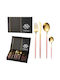 Cheffinger Cutlery Set Stainless Pink 24pcs