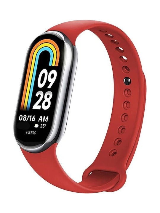 Fixed Λουράκι Σιλικόνης Κόκκινο (Smart Band 8 / Smart Band 9)