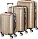 Set de bagaje Monzana Abs Exopack Champagne 3 piese 53 X 37 X 21 cm 67 X 44 X 28 cm 76 X 51 X 30 cm 107200