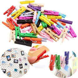 Wooden Decorative Pegs 30mm 50pcs 7dis143 Wooden Decorative Pegs 30mm 50pcs 7dis143