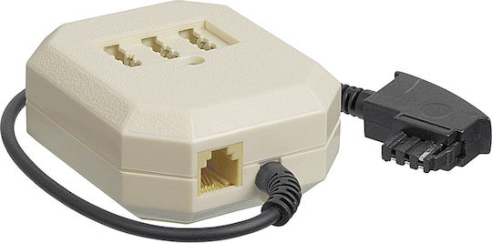 Goobay TAE удължител TAE-F 3 TAE N F F гнезда RJ11/RJ14 6P4C кабел дължина 0.2 м