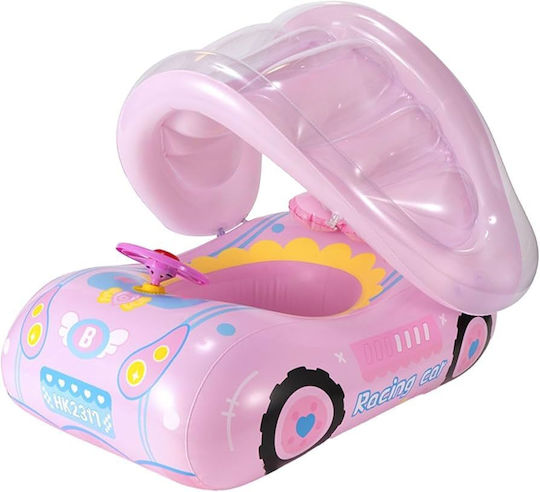 Kids Swim Trainer with Length 115cm and Pink Sunshade Swimtrainer