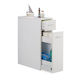 Relaxdays Cabinet de baie Mobilier pentru baie L61.5xA20xÎ45cm Alb