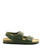 Leder Herrensandalen Khaki