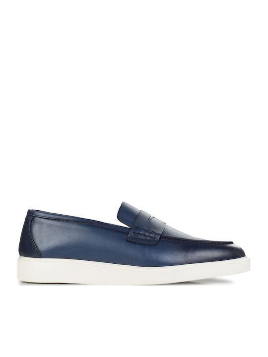 Herren Mokassins in Blau Farbe