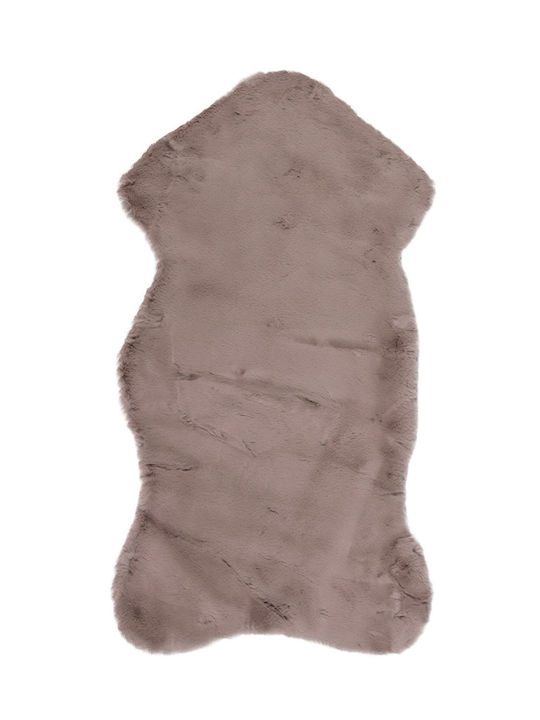 Viokarpet Lapin Skin Rug Rectangular Taupe