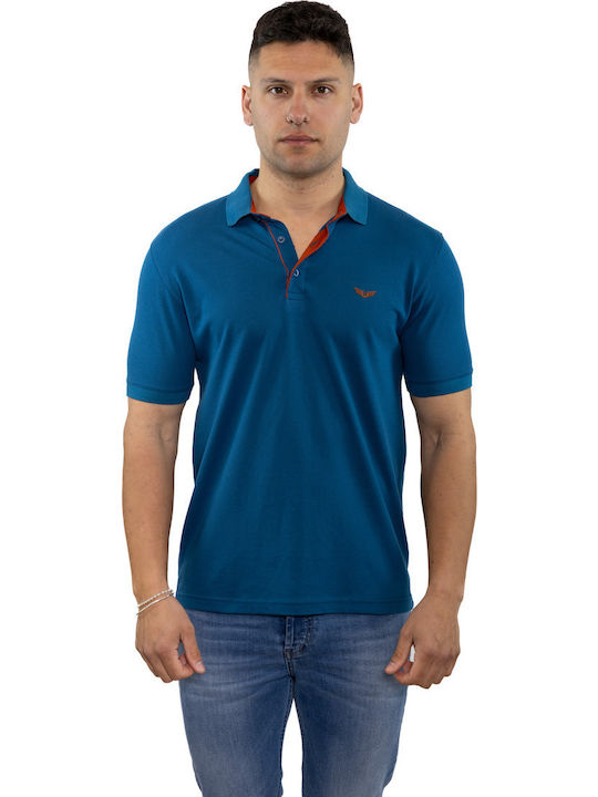 Polo Bluza Tricou Cu Mânecă Scurtă Turcoaz