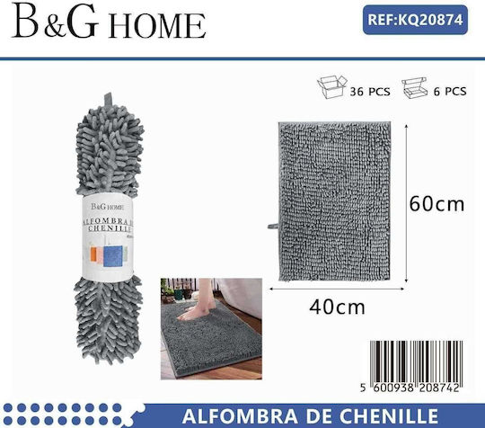 Bath Mat 502290 20874 Grey 40x60cm