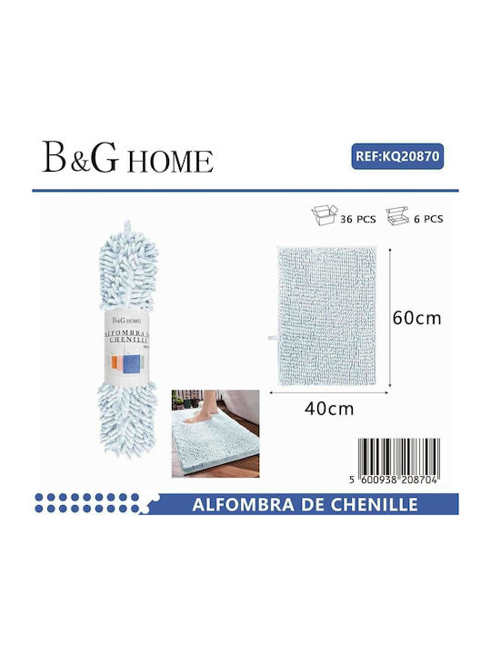 Πατάκι Μπάνιου 502294 20870 Light Blue 40x60εκ.