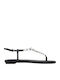 Dynasti9 Women's Flat Sandals in Black Color