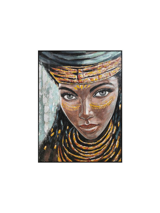 Canvas Painting Fylliana Fl2682 Woman Face Brown 90x120cm