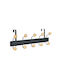Door Hook 5 Slots Metallic