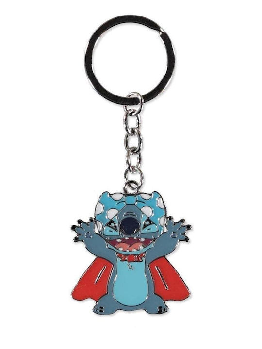 Stitch Superhero Metal Keychain