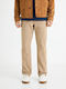 Tohenri Παντελόνι Chino σε Ίσια Γραμμή Beige