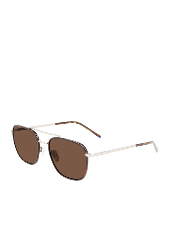 Zeiss Unisex Sunglasses with Brown Tartaruga Metal Frame and Brown Lens S0390317