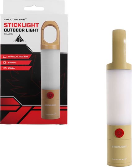 Falcon Camping Taschenlampe Sticklight USB-C Aufladung LED FCL0028 IPX4 1000 lm