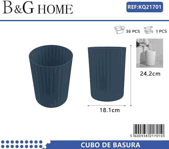 Kunststoff Badezimmer Mülleimer Blau