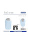 Plastic Bathroom Basket Light Blue