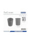 Plastic Bathroom Basket Gray