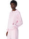 Damen Sweatshirt Kapuzen Rosa