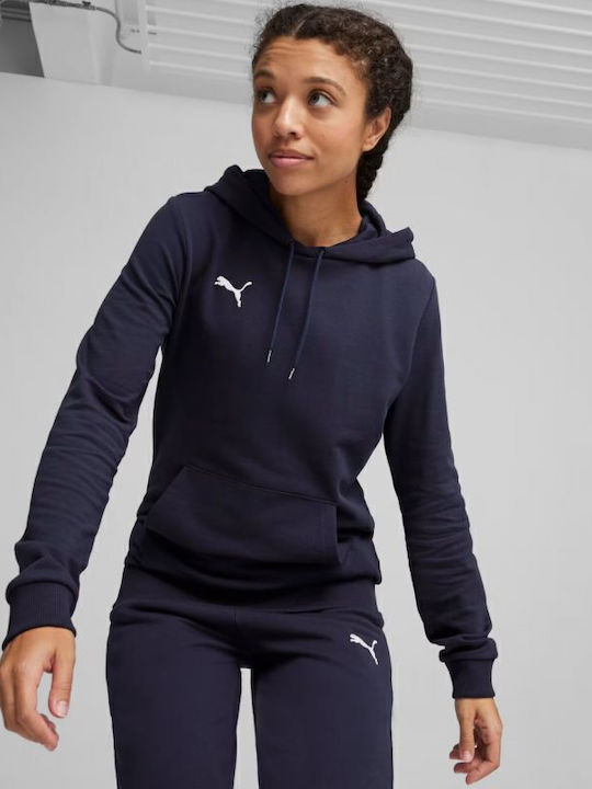 Puma Women's Sweatshirt Hooded Navy Blue 658621-06 | Skroutz.mt