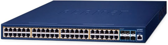 Planet GS-6311-48P6X Managed L3 PoE+ Switch with 48 Gigabit (1Gbps) Ethernet Ports and 6 SFP Ports