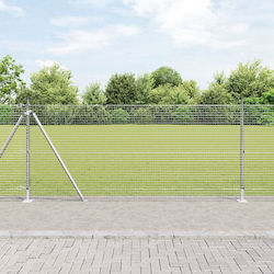 vidaXL Wire Fencing Galvanized Set Silver 1x10m