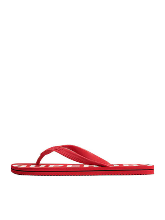 Superdry Ανδρικά Flip Flops Κόκκινα