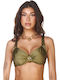 Bikini Bra with Adjustable Straps Khaki