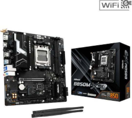 ASRock B850M-X WiFi rev. 2.0 Motherboard Micro ATX με AMD AM5 Socket 90-MXBSH0-A0UAYZ